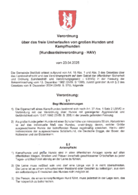 Hundeanleinverordnung