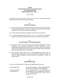 Wasserabgabesatzung der Gemeinde Ebelsbach